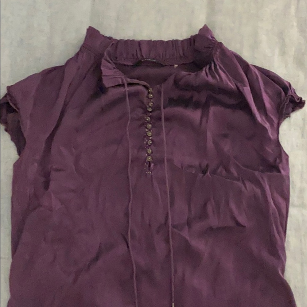 Purple Elie Tahari Top Office Siren